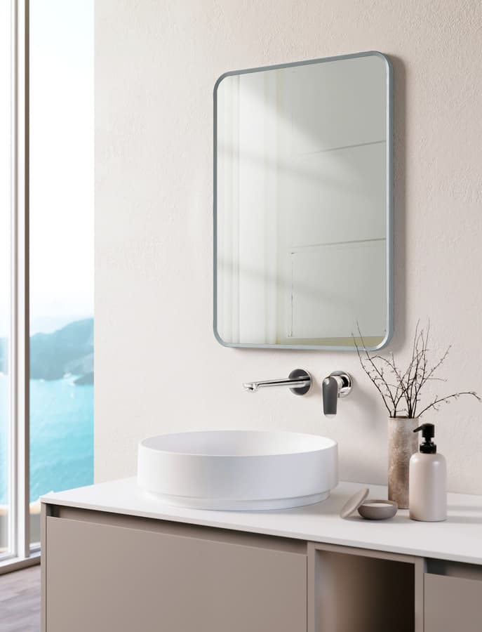Spiegel Nakia matt light grey 50x70 cm